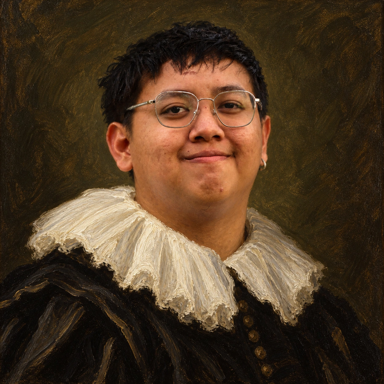 Painted portrait of Deejay