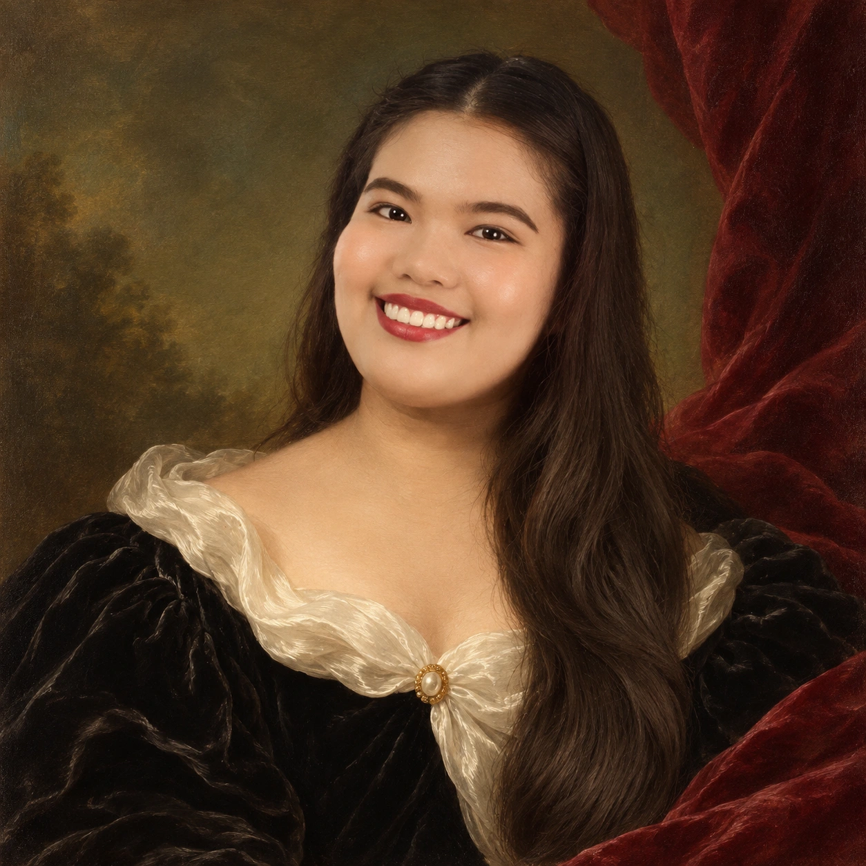 Painted portrait of Gwen