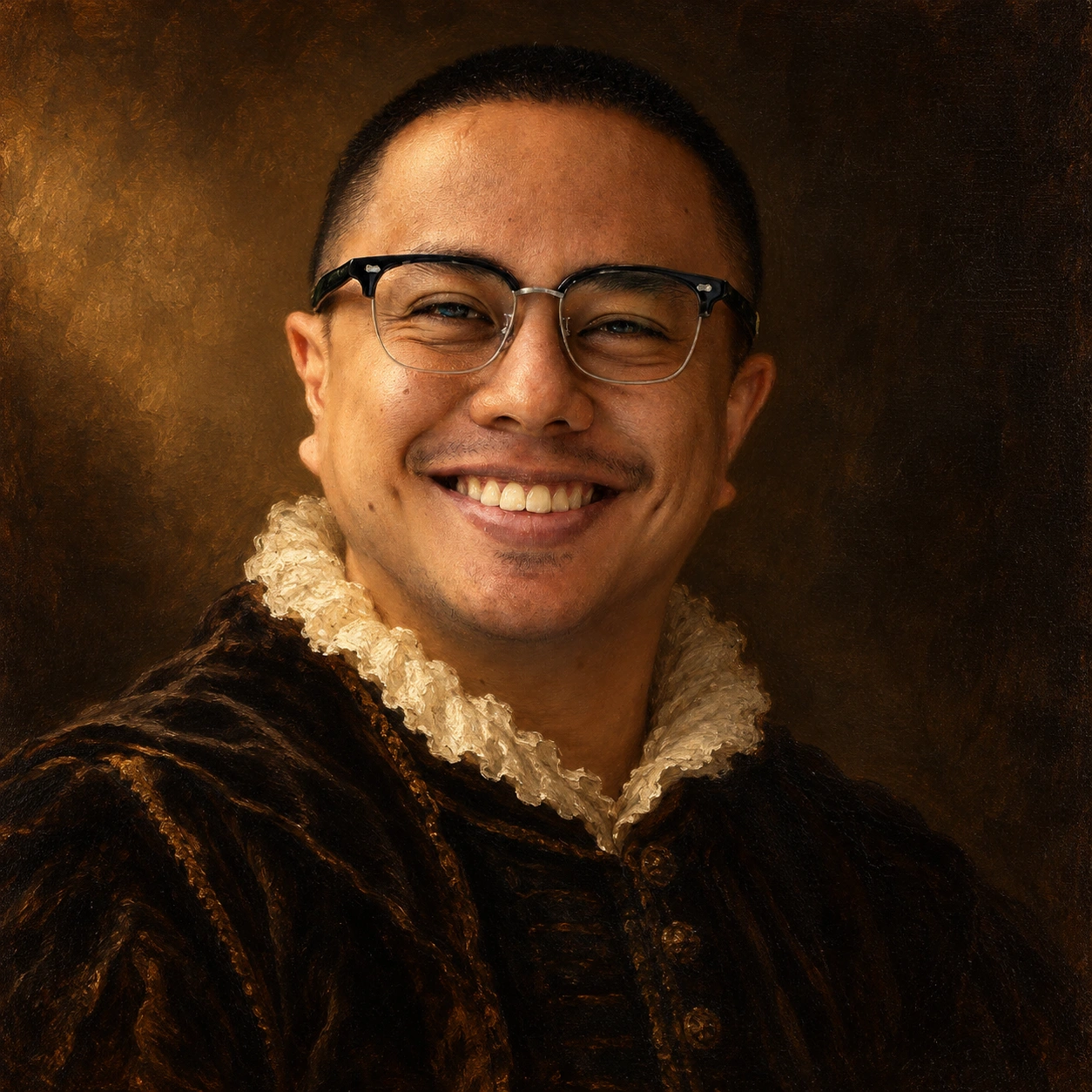 Painted portrait of Patrick