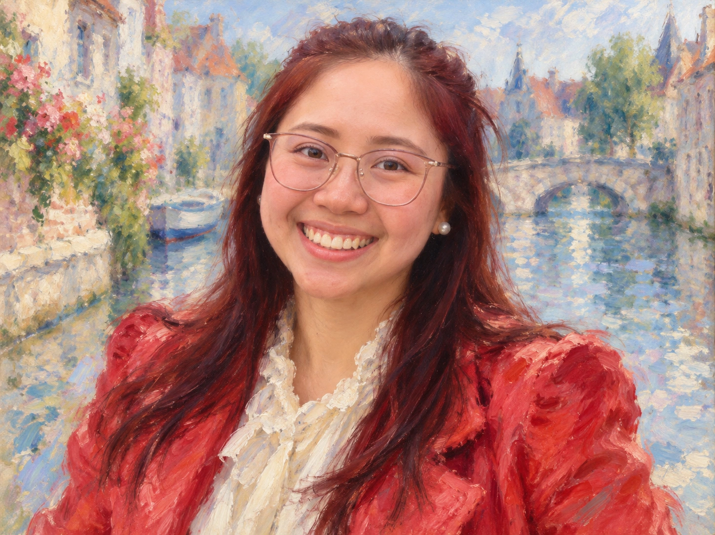 Painted portrait of Patty