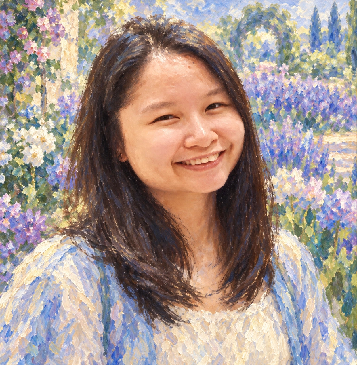 Painted portrait of Xianna